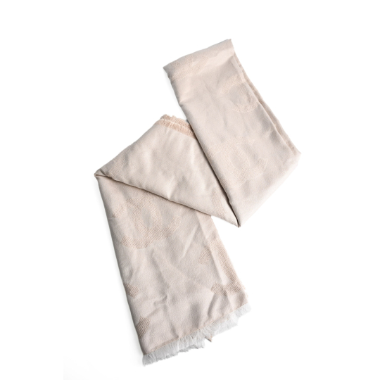 Chanel Khăn Choàng Cashmere Beige