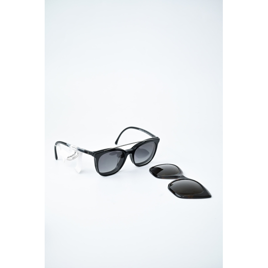 Chanel Kính Mát Clip On Gọng Trong