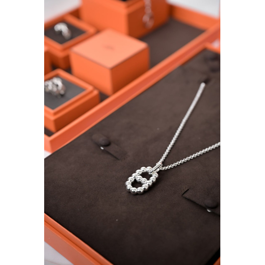Hermes Dây Chuyền Bạc 925 Khoá Toggle