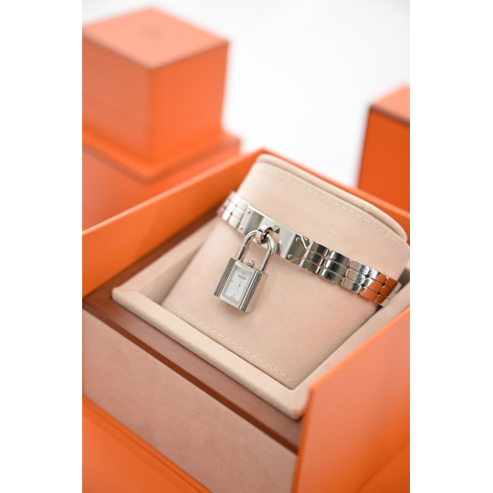 Hermes Đồng Hồ Kelly Watch Thép Khoá Cadenas