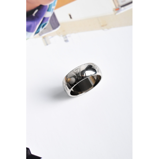 Louis Vuitton Monogram Signet Ring Silver