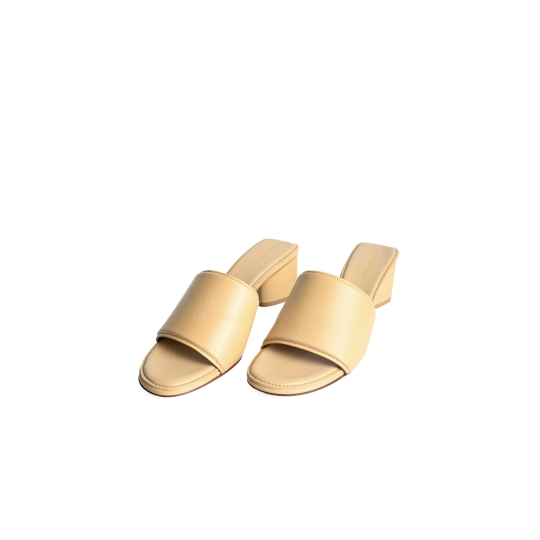 Bottega Veneta Block Heel Mule Butter Leather