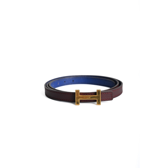 Hermes Thắt Lưng Khoá H Xanh Nâu
