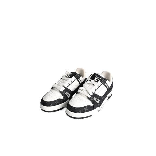 Louis Vuitton LV Trainer Sneaker Black White Monogram