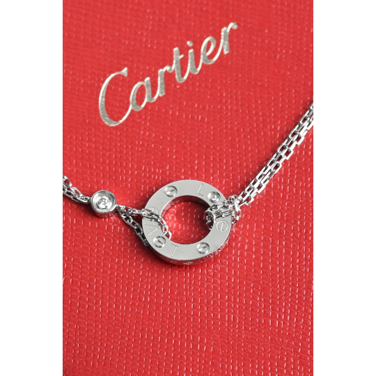 Cartier Dây Chuyền Love Vàng Trắng