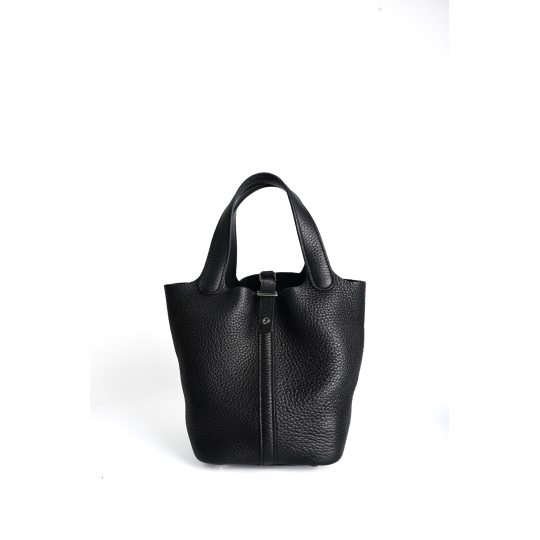 Hermes Picotin Lock 18 Black Clemence
