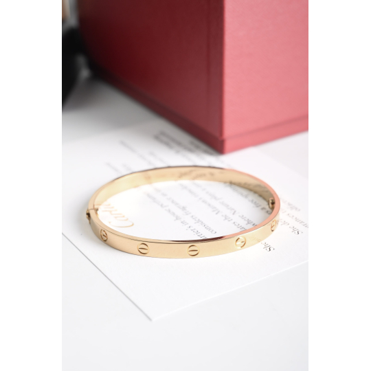 Cartier Love Bracelet Rose Gold Size 20