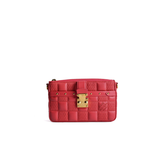 Louis Vuitton Troca PM Red Damier Quilt