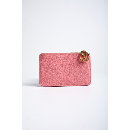 Louis Vuitton Romy Card Holder Monogram Empreinte Pink