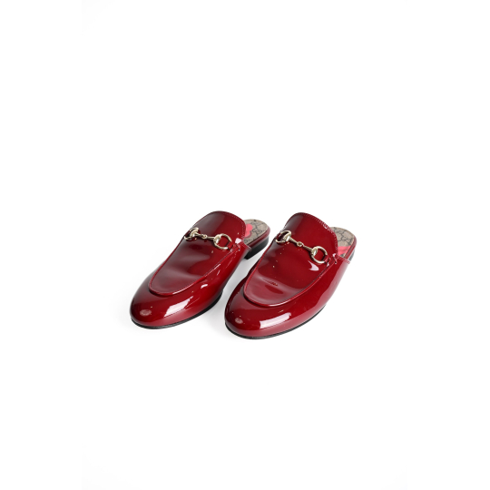 Gucci Princetown Mule Red Patent Horsebit