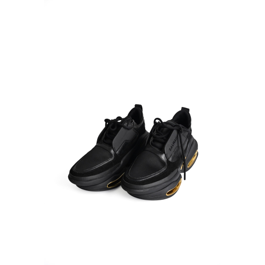 Balmain B-Bold Sneaker Black Gold Hardware