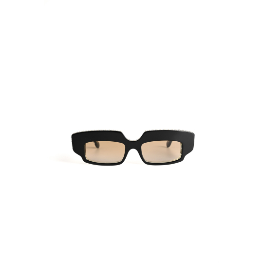 Gucci Sunglasses Black Rectangular GG Temple