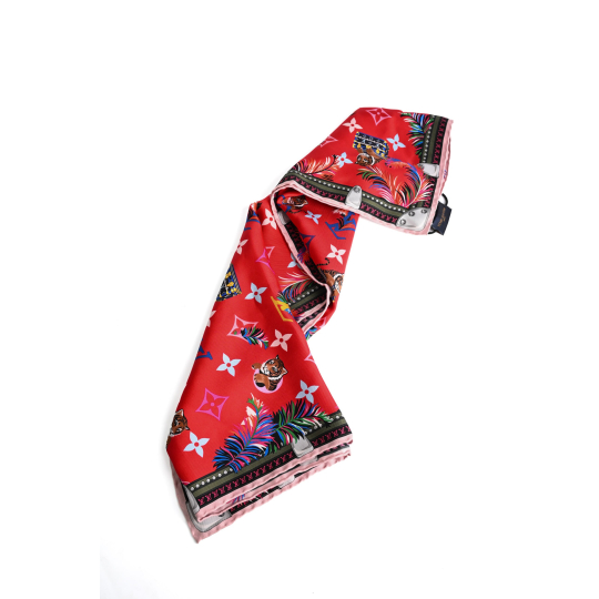 Louis Vuitton Bandeau Red Monogram Confidential Print