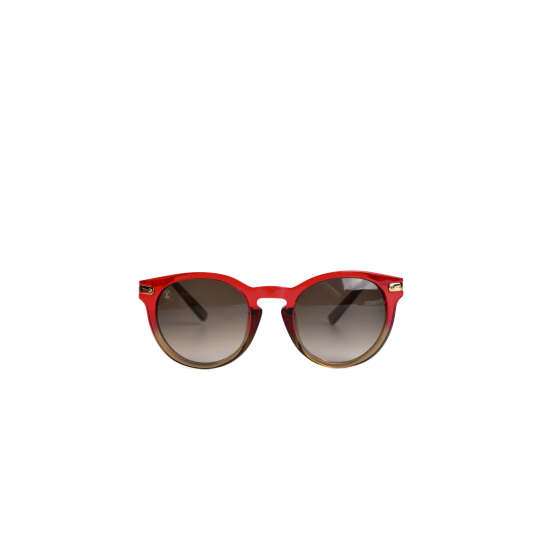 Louis Vuitton Round Sunglasses Red Gradient