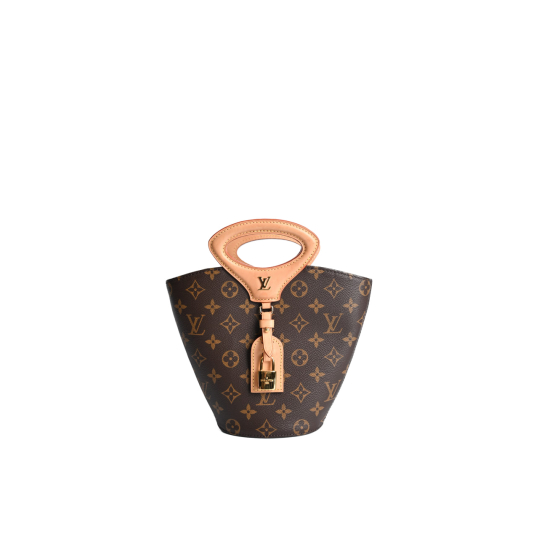 Louis Vuitton Monogram Fan Bucket Bag With Padlock