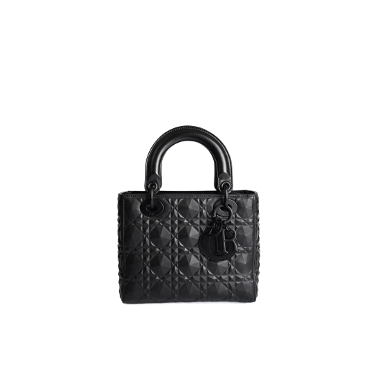 Dior Lady Dior Medium Black Ultramatte Cannage