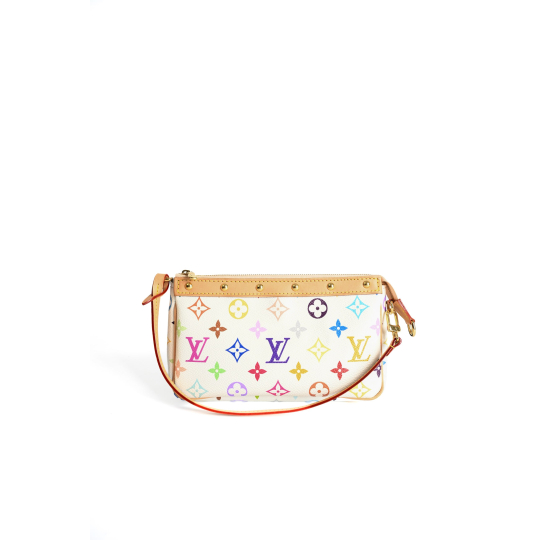 Louis Vuitton Pochette Accessoires Monogram Multicolore White