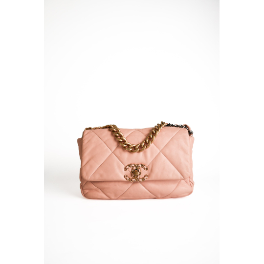Chanel 19 Flap Bag Pink Quilted Lambskin