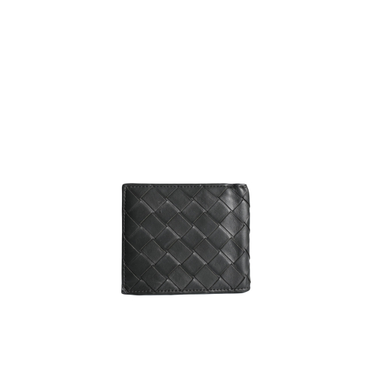 Bottega Veneta Intrecciato Bifold Wallet Black