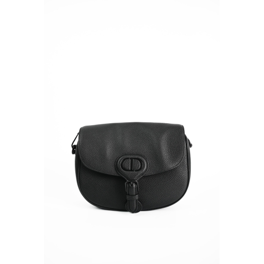 Dior Bobby Small Black Grained Calfskin