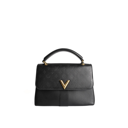 Louis Vuitton Very One Handle Bag Black Monogram Leather