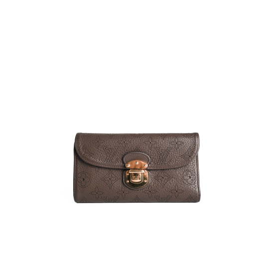 Louis Vuitton Wallet Mahina Perforated Monogram Taupe