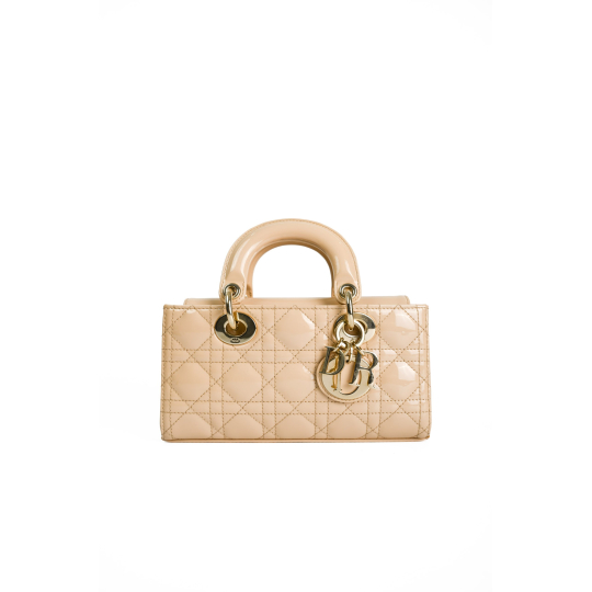 Dior Lady D-Joy Medium Beige Cannage Lambskin