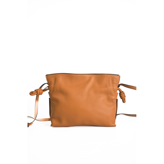 Loewe Flamenco Clutch Tan Nappa Leather