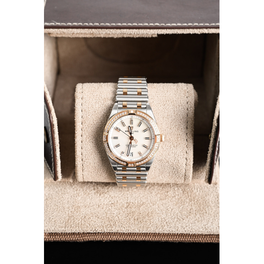 Breitling Chronomat Two Tone Watch Steel and Gold