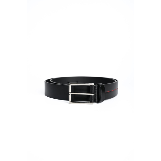 Thắt Lưng Dior Da Trơn Đen Chỉ Đỏ Size 85