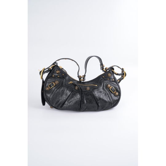 Túi Balenciaga Le Cagole Small Đen Da Arena