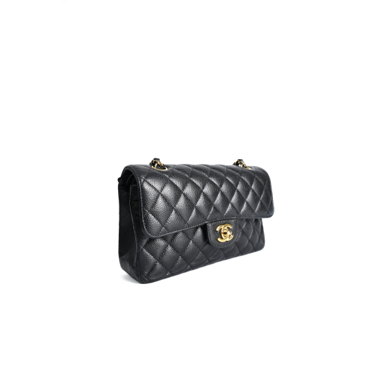 Túi Chanel Classic Double Flap Caviar Đen GHW