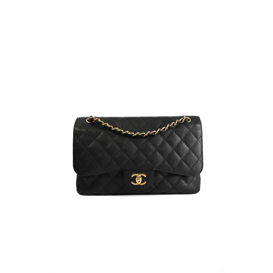 Túi Chanel Classic Flap Da Caviar Đen GHW