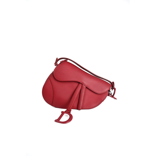 Túi Dior Saddle Da Bê Trơn Đỏ
