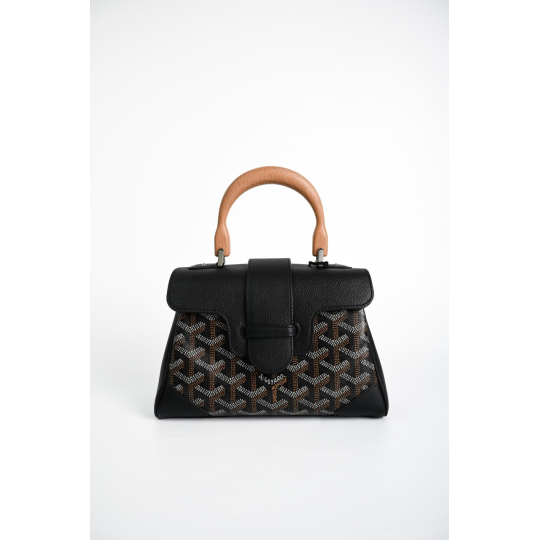 Túi Goyard Saïgon Mini Goyardine Canvas Đen
