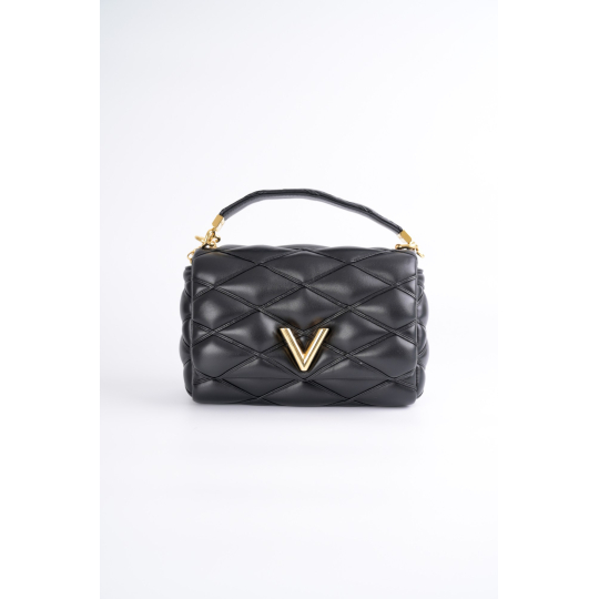 Túi Louis Vuitton GO-14 Malletage Da Cừu Đen GHW