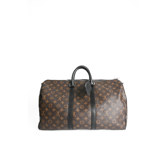Túi Du Lịch Louis Vuitton Keepall Bandoulière Monogram Macassar