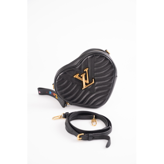 Túi Louis Vuitton New Wave Heart Bag Da Bê Đen
