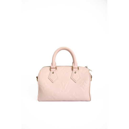 Túi Louis Vuitton Speedy Bandoulière Monogram Empreinte Hồng GHW