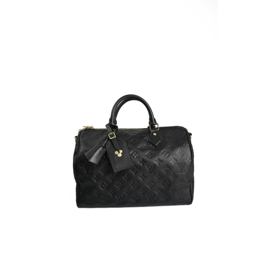 Túi Louis Vuitton Speedy Soft 30 Monogram Empreinte Đen GHW