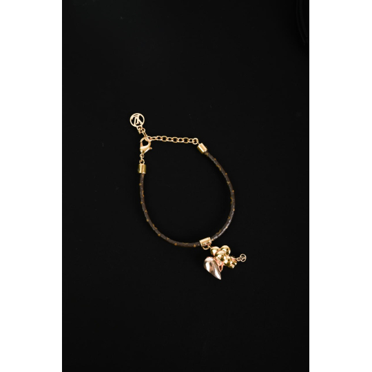 Vòng Tay Louis Vuitton Vivienne Monogram Nâu GHW